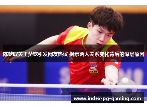 陈梦取关王楚钦引发网友热议 揭示两人关系变化背后的深层原因